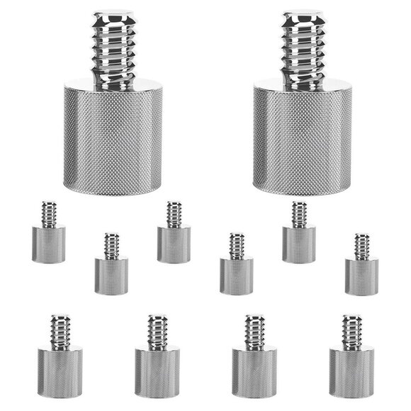 5Core Mic Stand Adapter 12Pcs 5/8 Female - 1/4 Inch Male Screw Connector - Picture 1 of 8